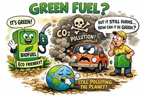 Green fuel! Green crackers! Names are just greenwashing!
