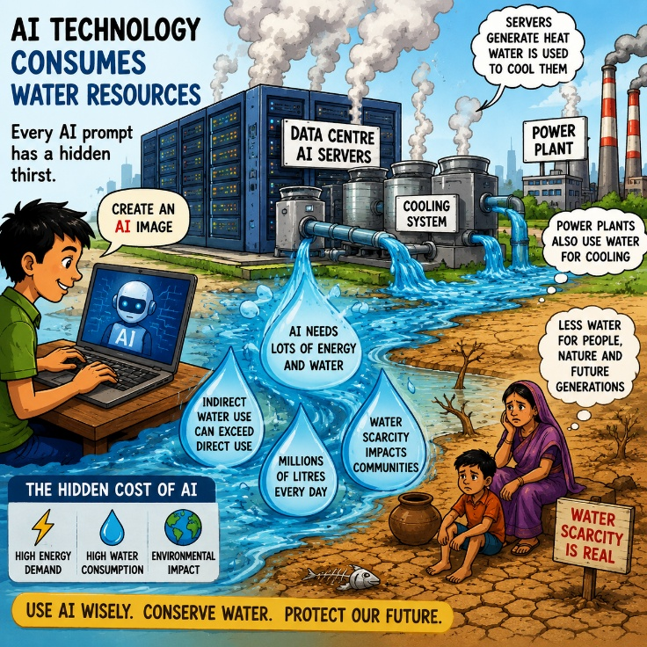 AI drinks water!